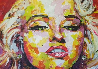 Marilyn acrylique sur toile 80X120